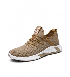 Men Fabirc Mesh Comfy Non Slip Running Casual Sneakers