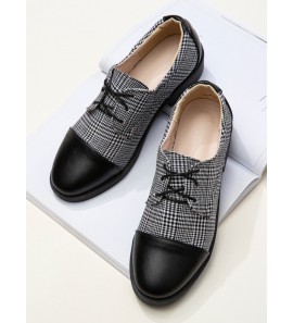 Men British Style Cap Toe Comfy Lace Up Formal Dress Shoes