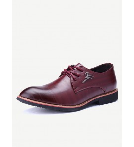 Men Classic Pointed Toe Lace Up Bsiness Formal Dress Shoes