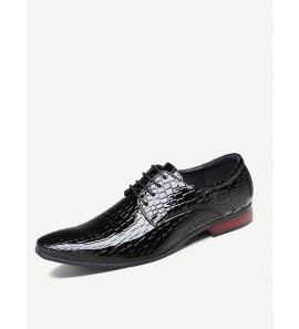 Large Size Men Stylish Leather Slip Resistant Business Formal Shoes