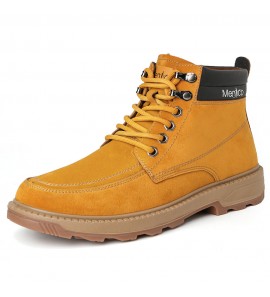 Menico Men Work Style Slip Resistant Microfiber Leather Ankle Boots